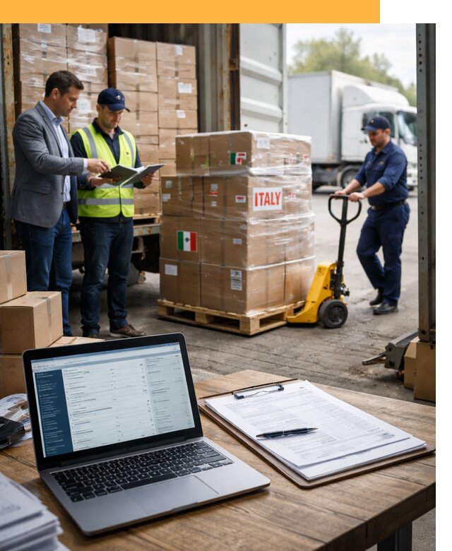 Доставка грузов из Италии: морские и авиаперевозки от 18625